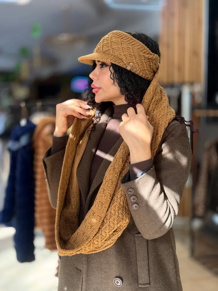 ست شال و هدبندنقابدار