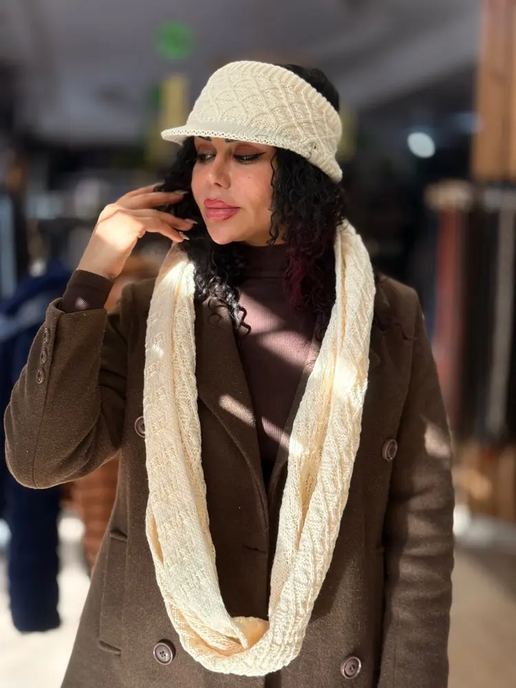 ست شال و هدبندنقابدار