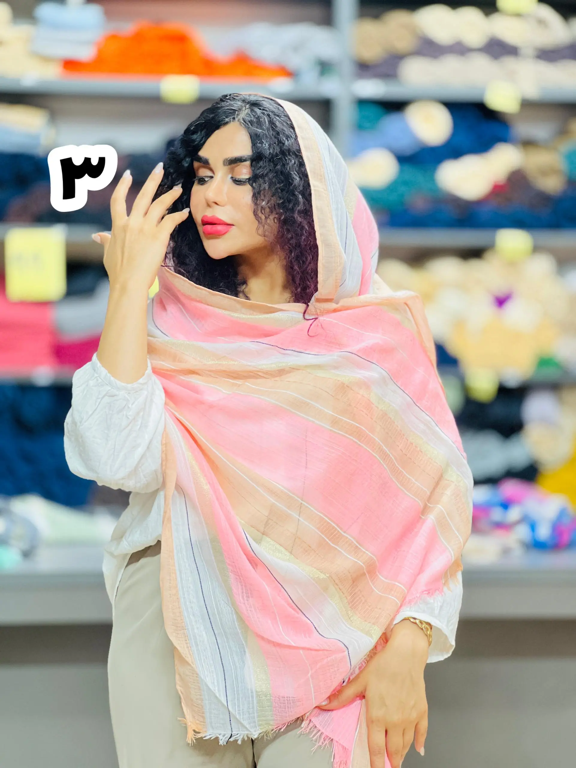 شال لینن وارداتی