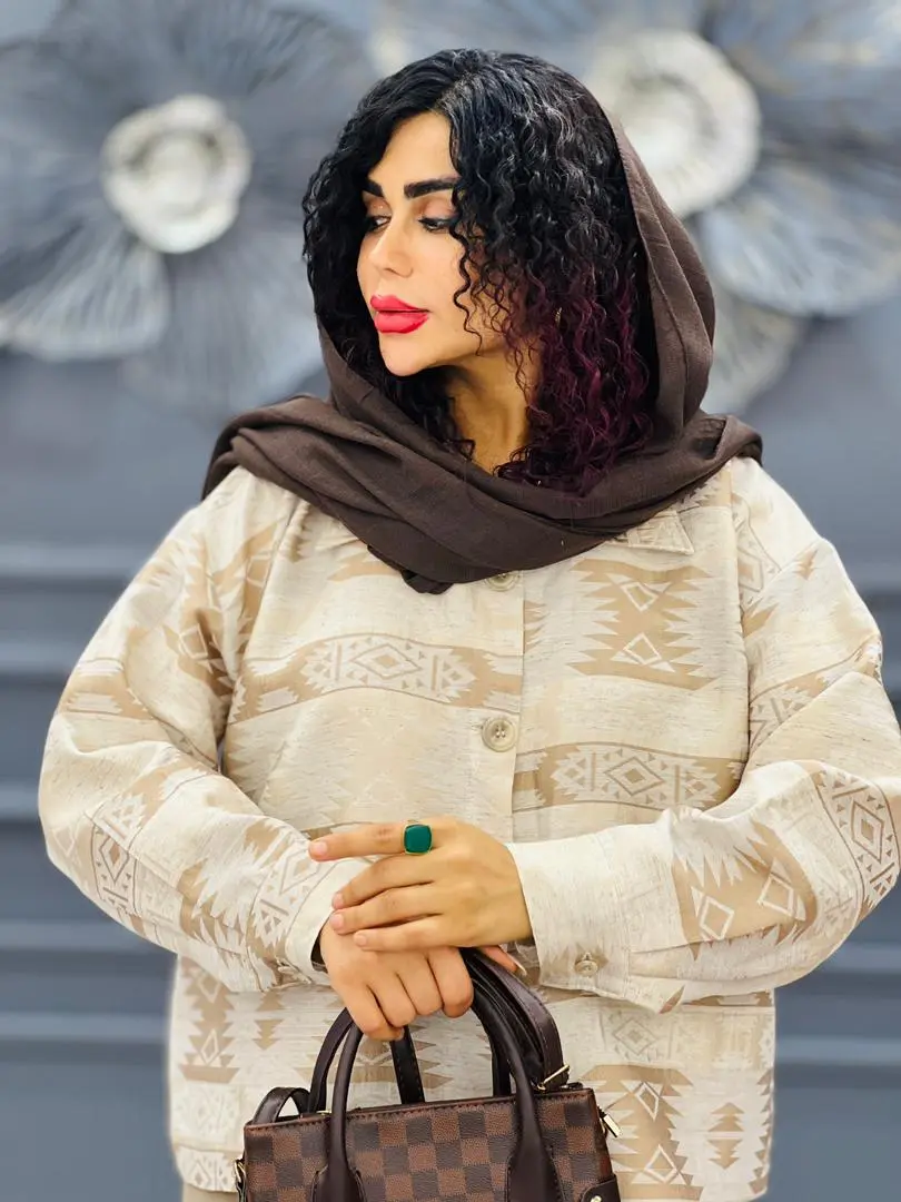 کت ژاکارد رزا