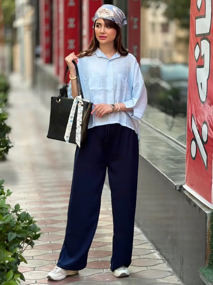 شلوار نخ ترک کج راه