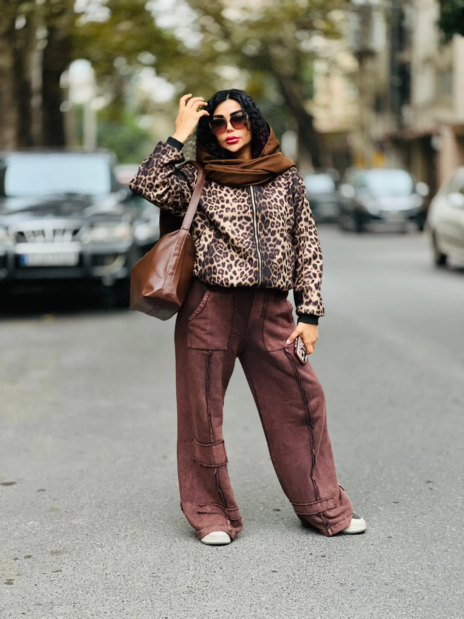 بامبر جکت پلنگی