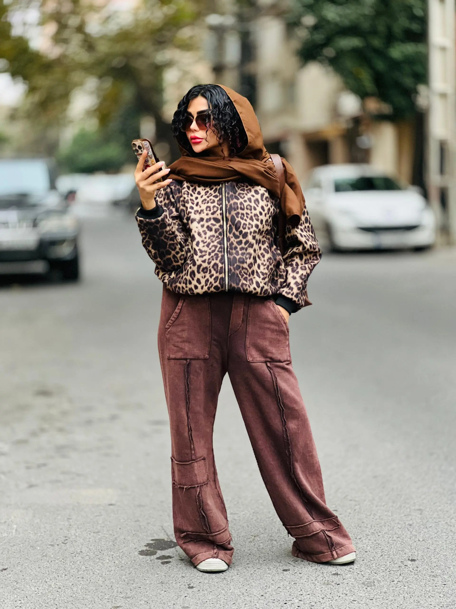 بامبر جکت پلنگی