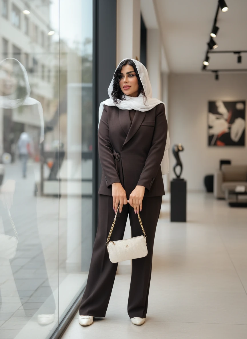 کت شلوار آستردار آهو